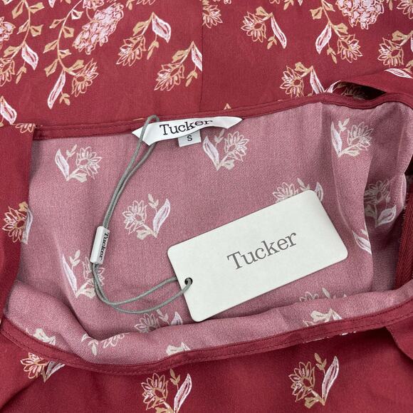 Tucker NYC Silk Shoulder Tie Camisole Sun Dress Clay Orange Size S - Picture 11 of 11